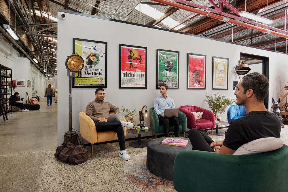 The lounge and breakout area at Goodspace Kingsgrove